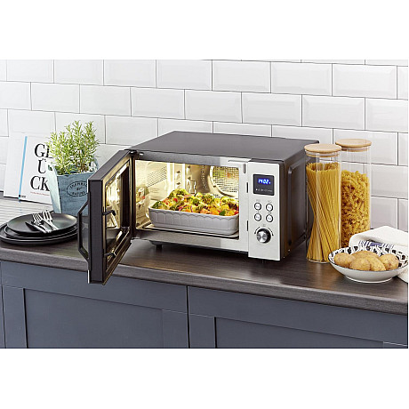 Severin - MW7777 - Rostfri, 25L - Grill & varmluftseffekt