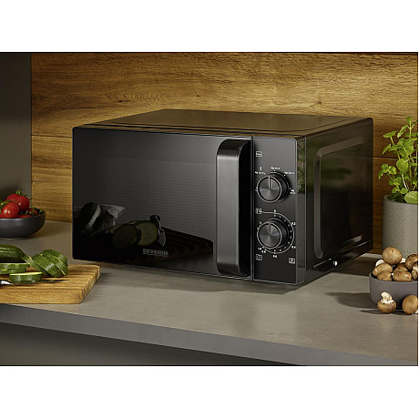 Severin - MW7790 - Svart - 20L volym, Upptiningsfunktion