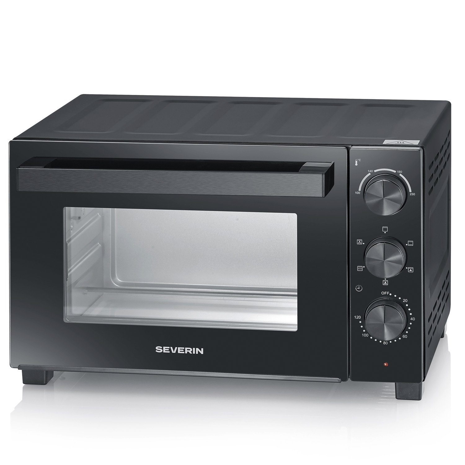Severin airfryer to2075 - bordsugn 30 liter med varmluft & roterande grillspett