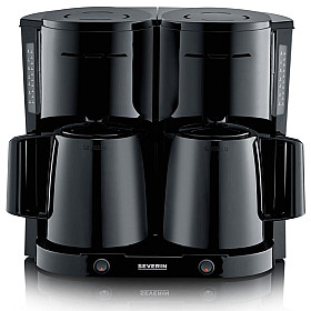 Kaffebryggare Severin - KA9315Dubbel - Svart