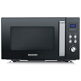 Fristående mikrovågsugn Severin - MW7763 - Svart, 25L - Enkel rengöring & roterande glastallrik