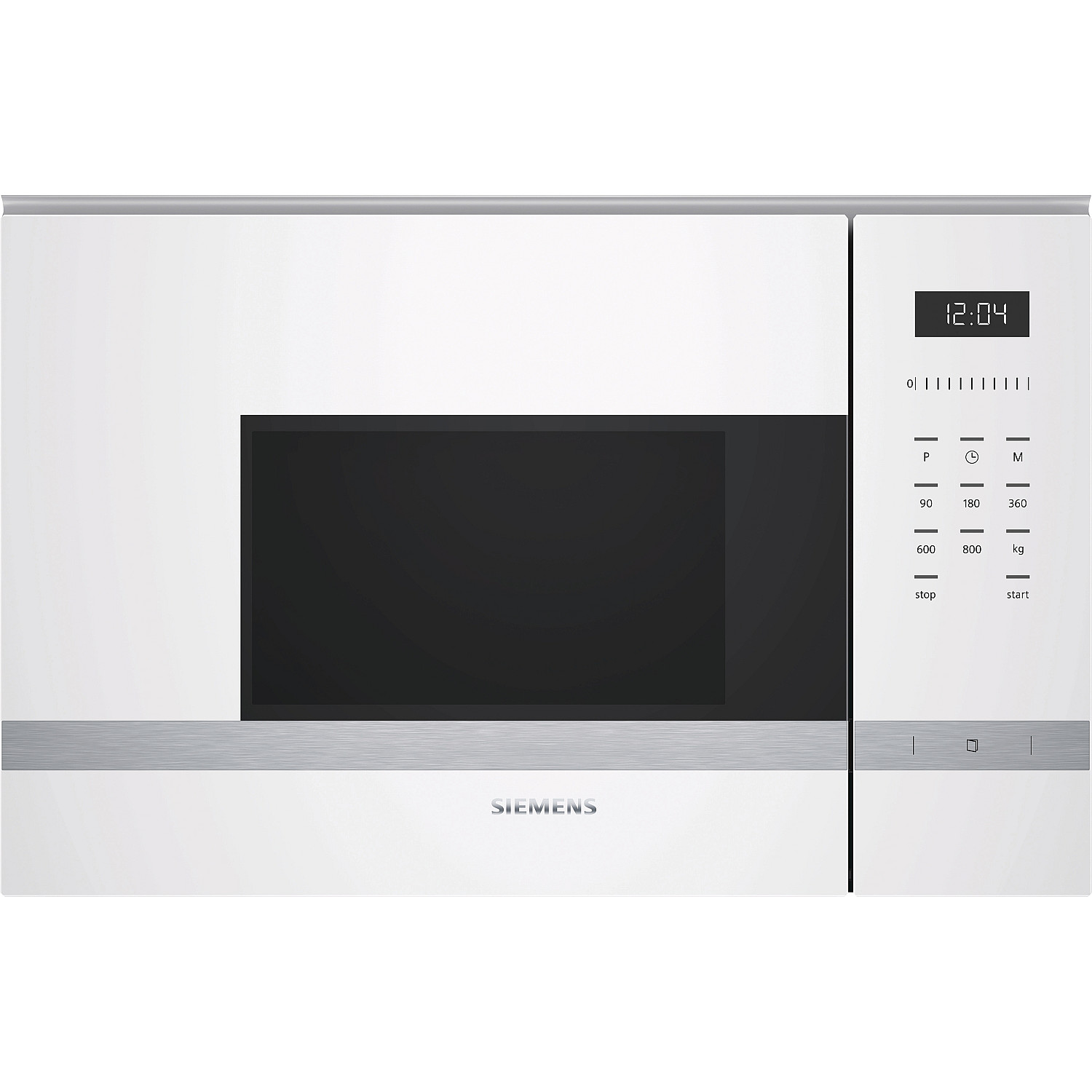 Siemens inbyggnadsmikrovågsugn bf525lmw0 - vit, touch & snabb uppvärmning,