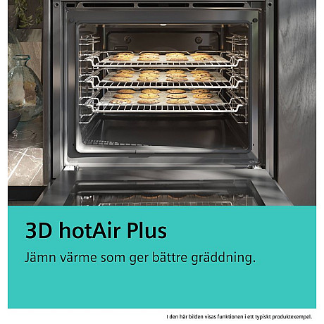 Siemens - HB010FBA1 - iQ100, Svart med Perfekt värmefördelning