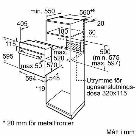 Siemens - HB010FBA1 - iQ100, Svart med Perfekt värmefördelning