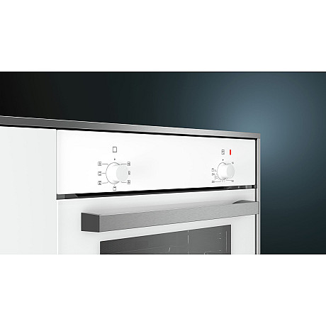 Siemens - HB010FBV1S + BF525LMW0 - Vit, ugn varmluft, mikro snabb 900 W