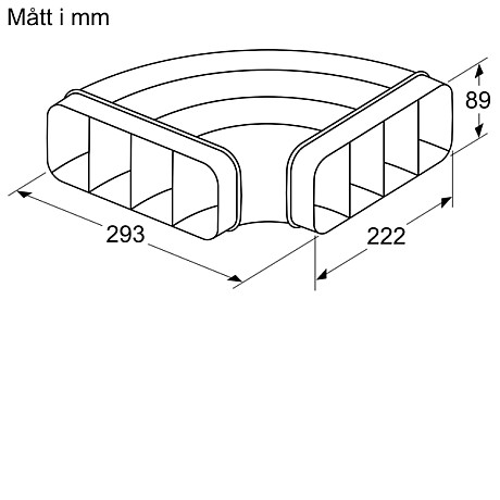 Siemens - HZ9VDSB1  90 ° flat böj