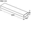 Siemens - HZ9VDSM2 Flat fläktkanal 1 m