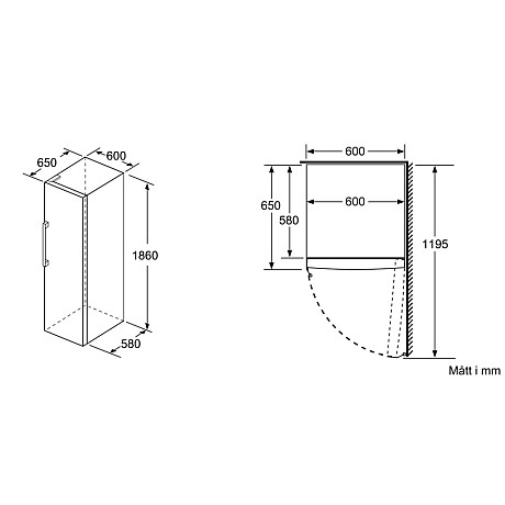 Siemens - KS36VVXDP - GS36NVXEV - iQ300 - BlackSteel, 186cm