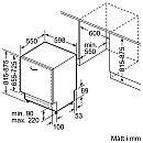 Siemens - SN63HX04ME - iQ300, helintegrerad med toppkorg & WIFI