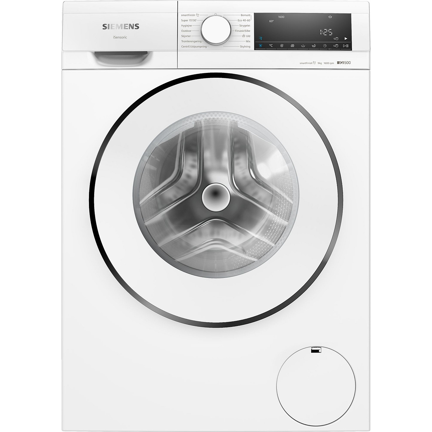 Siemens frontmatad tvättmaskin wg46g2zldn - iq500 - stor led-display