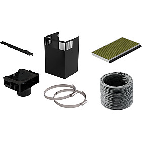 Tillbehör köksfläkt Siemens - Long-life Clean Air recirkulationsset, Svart