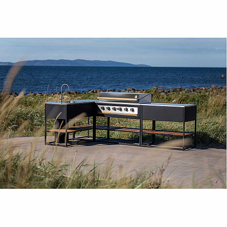 Skeldervik -  Hörnmodul Stainless Countertop