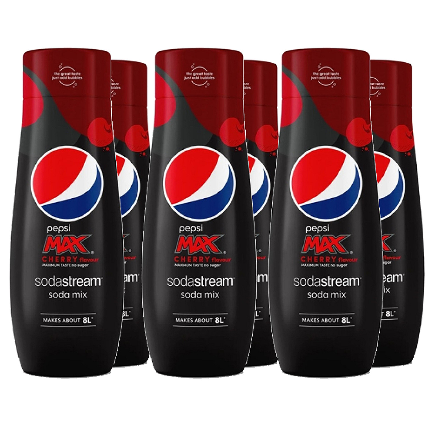 Sodastream kolsyremaskin pepsi max cherry 440 ml 6 pack