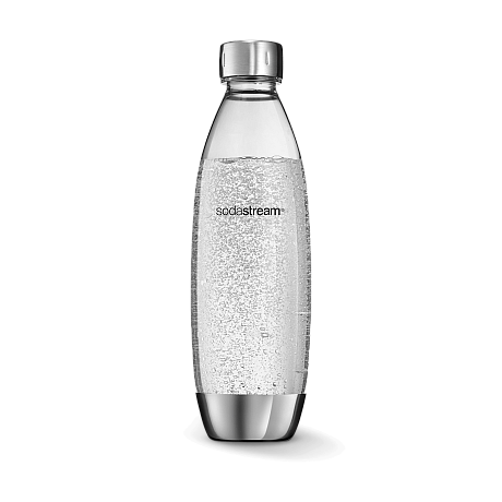 Sodastream - flaska 1L fuse metal, diskmaskinssäker