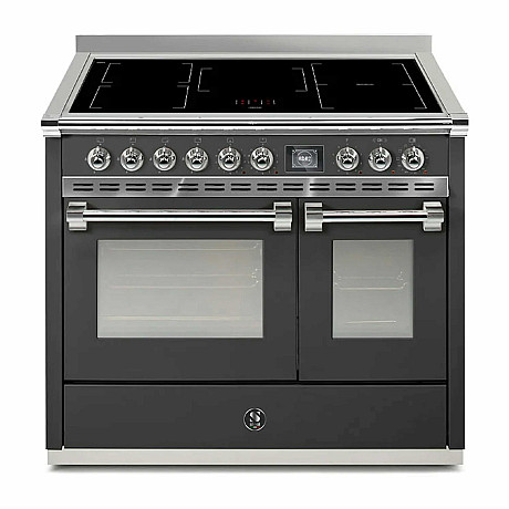 Steel -  Induktionsspis Ascot Combi-Steam 100cm med Två Ugnar, Svart/Rostfri