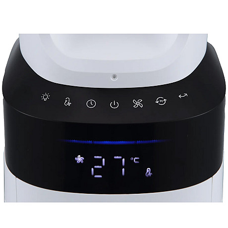 Ströme - Glidgrill Bladlös 2-i-1 Tornfläkt och luftrenare, Vit