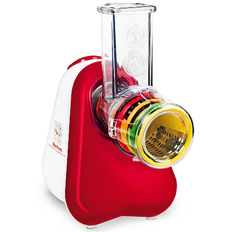 Tefal - MB756G31 - Röd, Elektriskt skiv och rivjärn med 5 koner Tefal - MB756G31 - Röd, Elektriskt skiv och rivjärn med 5 koner