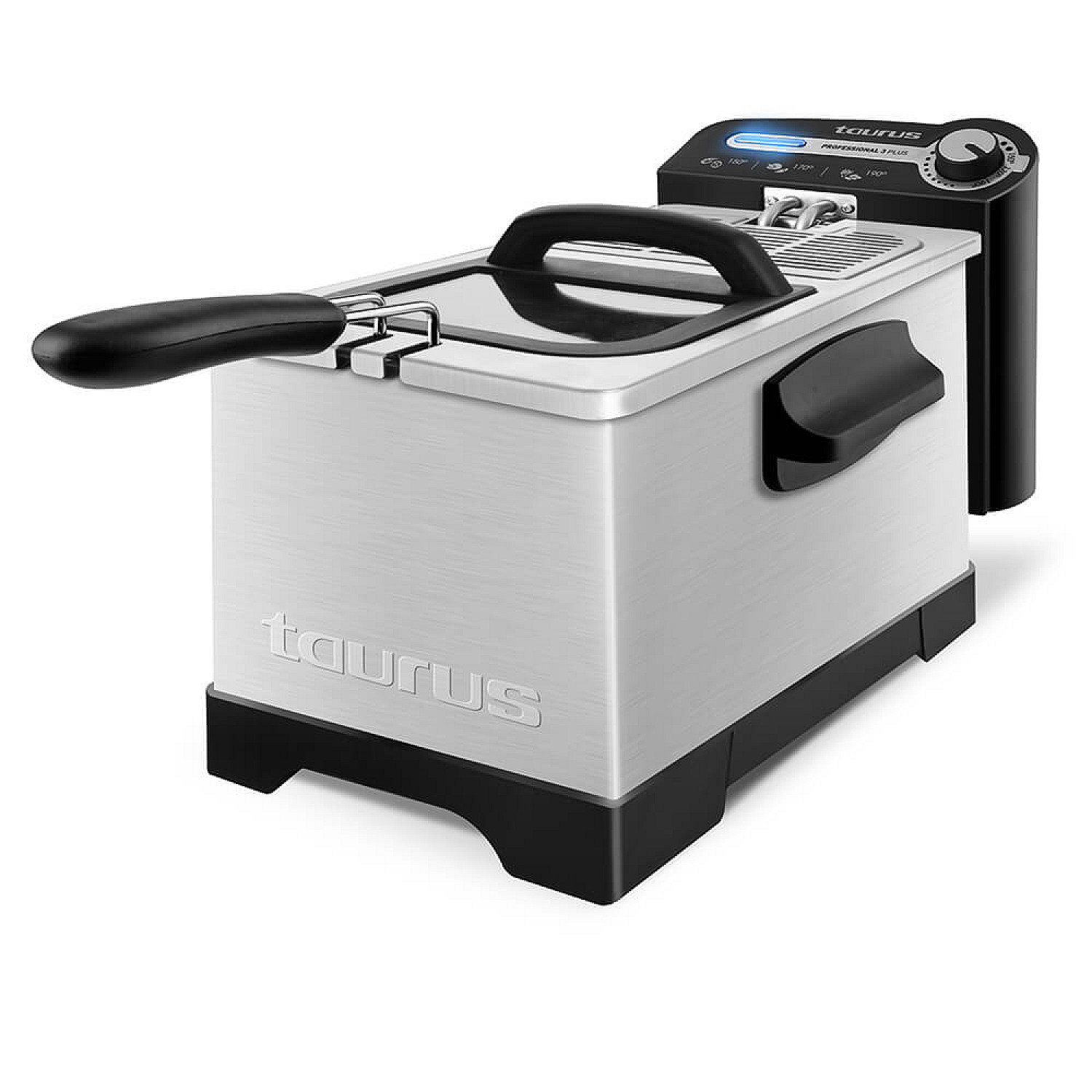 Taurus frit&ouml;s pro 3 plus frit&ouml;s - 3l, borstad st&aring;l