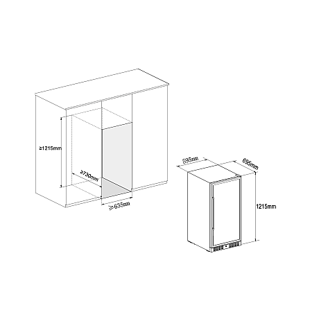Temptech - CL120DB - Svart, Två zoner 94 flaskor