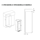 Temptech - CPRO1800DRB-24 - Svart, Två zoner 5-20°C