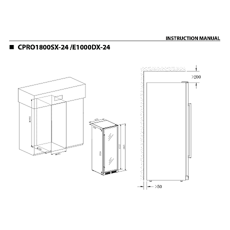 Temptech - CPRO1800SX-24 - Rostfri, Label-view design
