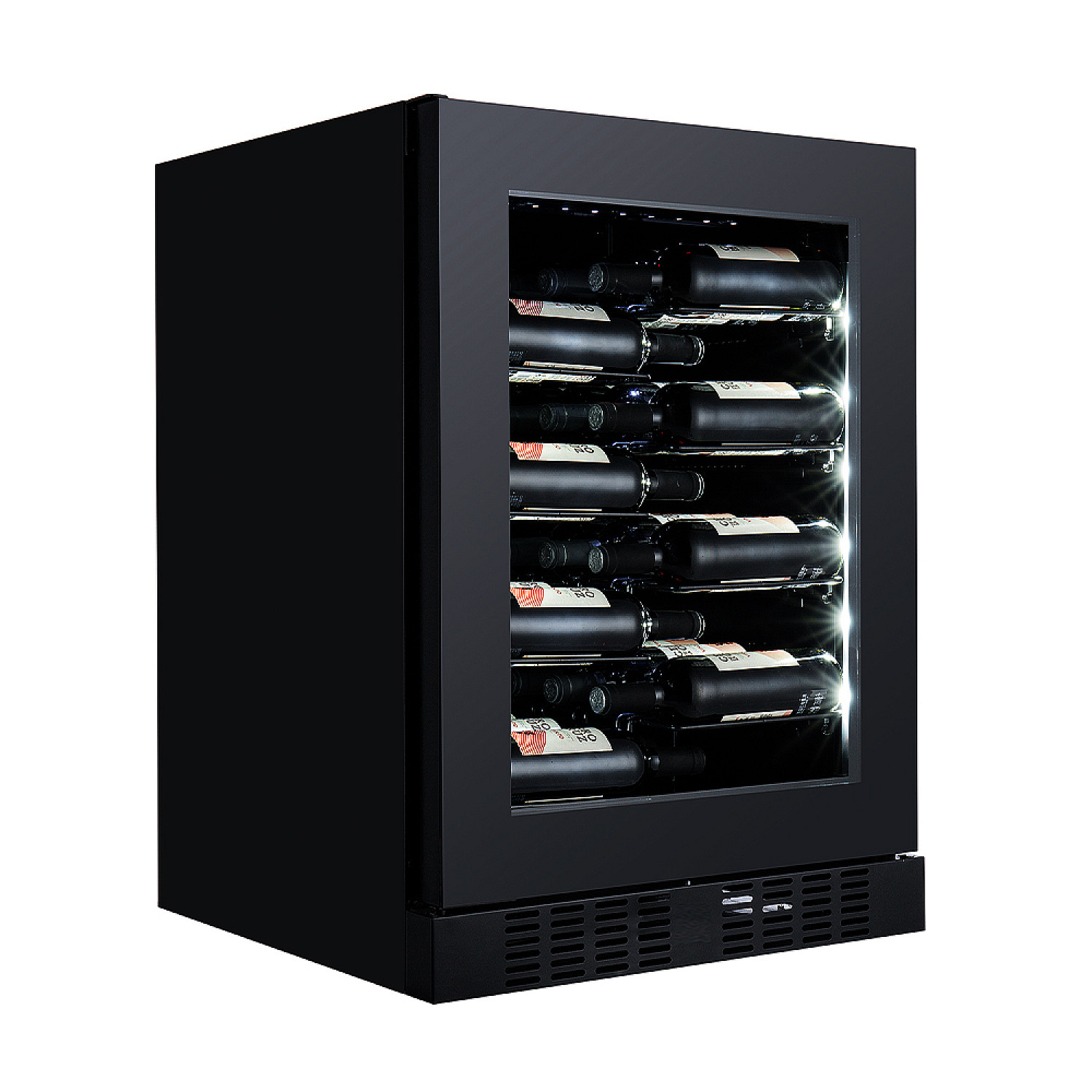 Temptech vinkyl inbyggnad cprox60srb-24 - svart, label-view hyllor