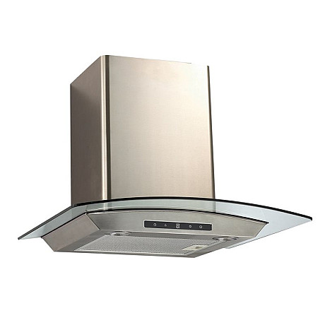 Thermex - Derby II 60 cm - Rostfri, Böjt glas, DC-motor och 594 m³/h Thermex - Derby II 60 cm - Rostfri, Böjt glas, DC-motor och 594 m³/h