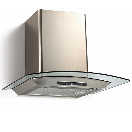 Thermex - Derby II 70 cm - Rostfri, Böjt glas, DC-motor och 594 m³/h