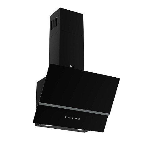 Thermex - Glasgow 60 cm - Svart, Vertikal fläkt med 543 m³/h och glas-touch