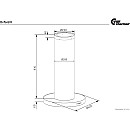 Thermex - Oxford II - Rostfri, Cylinderformad fläkt med 568 m³/h och LED