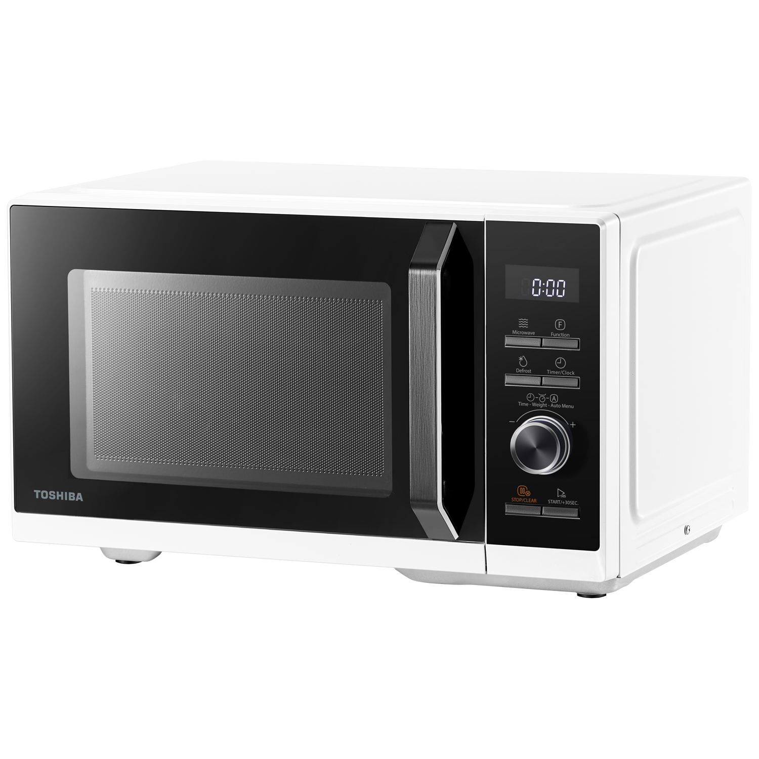 Toshiba fristående mikrovågsugn mw3-ac26sf(wh) - vit - 26l kapacitet, 900w effekt