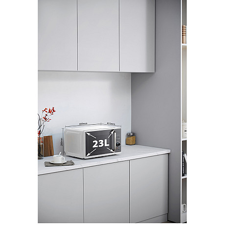 Toshiba - MW3-SAC23SF(WH) - Vit, 23L - Airfryer & roterande tallrik