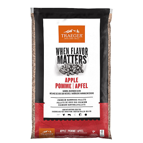 Traeger - PEL415 Äpple Träpellets, 9 kg - FSC Traeger - PEL415 Äpple Träpellets, 9 kg - FSC