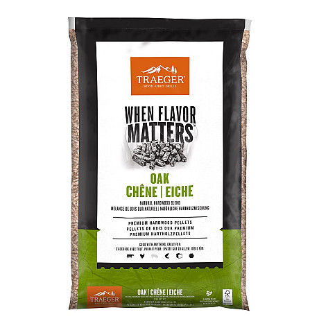Traeger - PEL416 Oak Träpellets, 9 kg - FSC Traeger - PEL416 Oak Träpellets, 9 kg - FSC