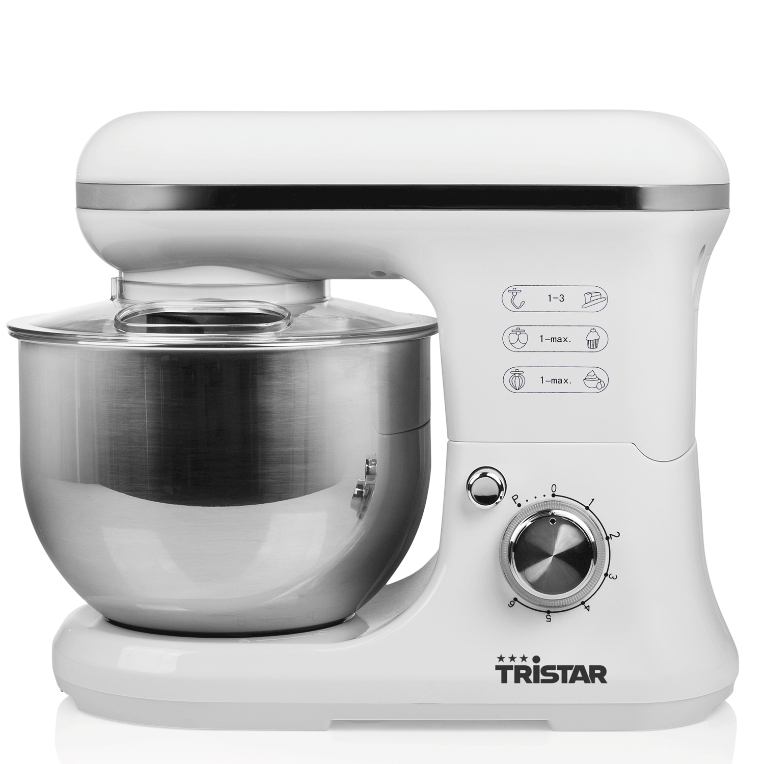 Tristar köksassistent mx-4817 - vit, kompakt modell med flera hastigheter & pulsfunktion