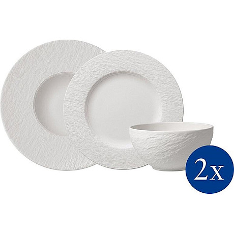 Villeroy & Boch - set Manufacture Rock 6 delar Vit