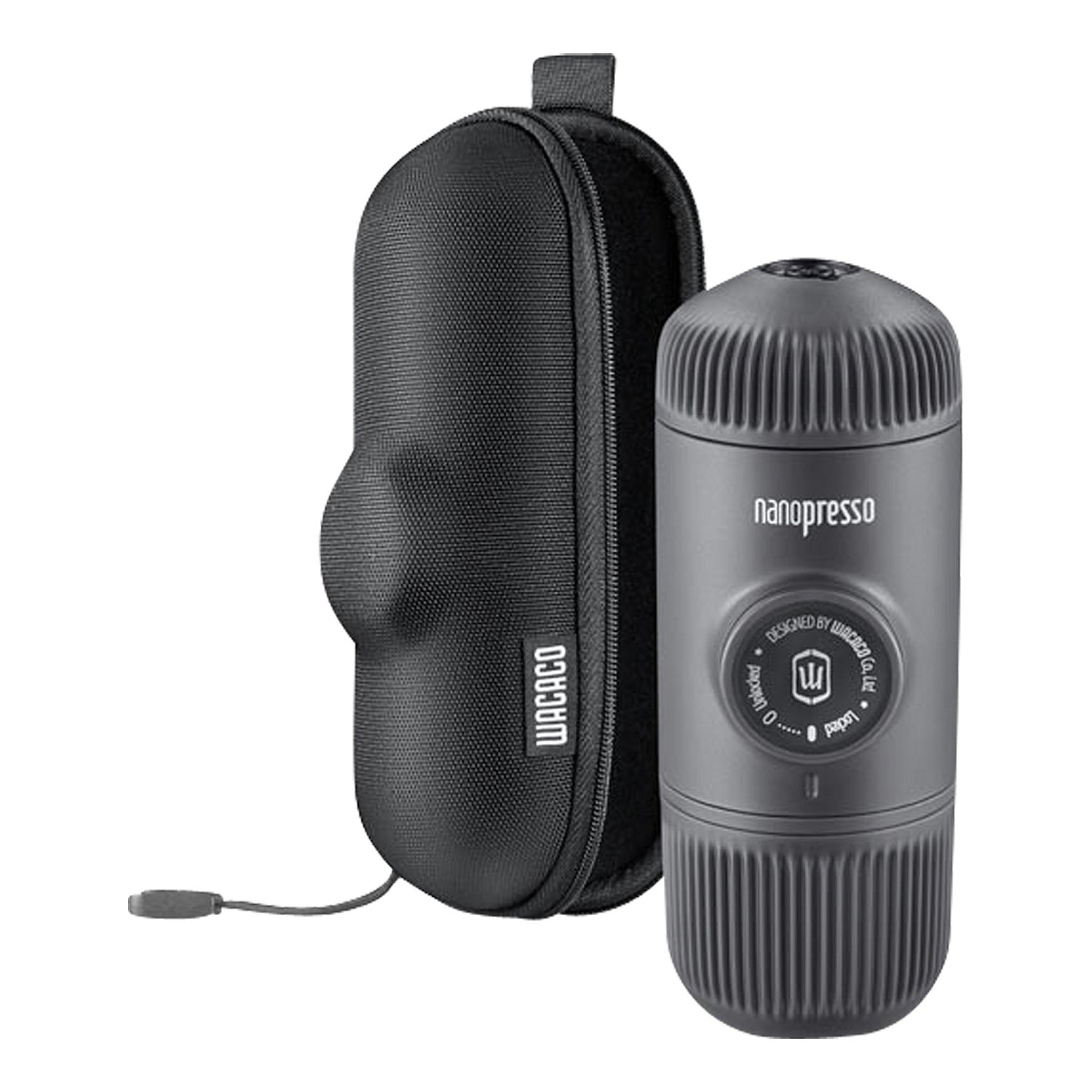 Wacaco espressomaskin nanopresso portabel espressomaskin med fodral svart