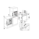 Whirlpool - inbyggnadsugn: färg svart, självrengörande - OMR58HU1B