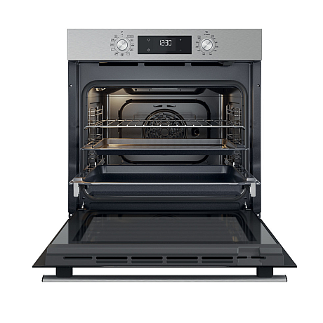 Whirlpool - inbyggnadsugn: färg rostfri, självrengörande - OMR58HU1X