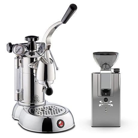 La Pavoni - Manuell espressomaskin + kvarn