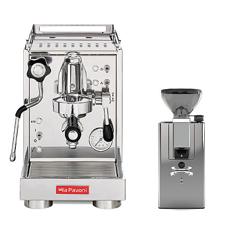 La Pavoni - Semiprofessionell kaffemaskin + kvarn