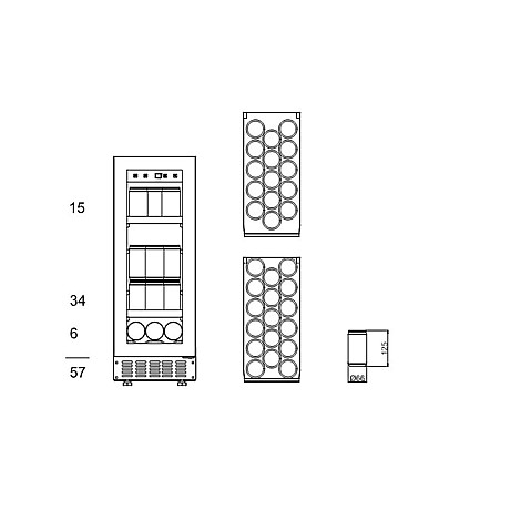 mQuvée - BeerServer 30 BS30-700 - Inbyggbar ölkyl för 57 burkar