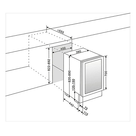 mQuvée - BeerServer 40 BS40-700 - Ölkyl ner till -4°C, 84 burkar