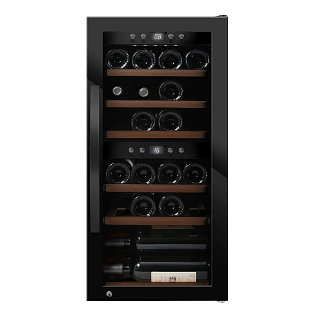 mQuvée - WineExpert 24 Fullglass Black - Vinkyl 24 flaskor, 2 zoner mQuvée - WineExpert 24 Fullglass Black - Vinkyl 24 flaskor, 2 zoner