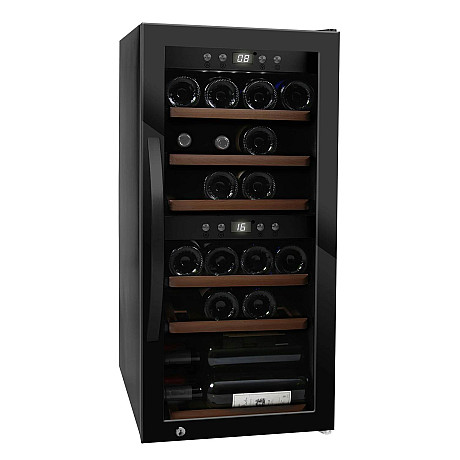 mQuvée - WineExpert 24 Fullglass Black - Vinkyl 24 flaskor, 2 zoner