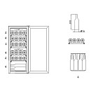 mQuvée - WineExpert 24 Fullglass Black - Vinkyl 24 flaskor, 2 zoner mQuvée - WineExpert 24 Fullglass Black - Vinkyl 24 flaskor, 2 zoner