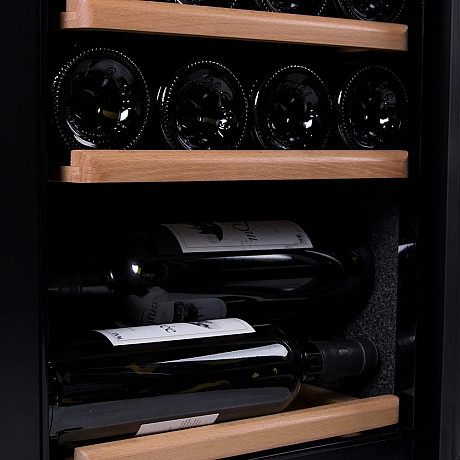 mQuvée - WineExpert 24 Fullglass Black - Vinkyl 24 flaskor, 2 zoner
