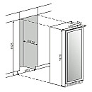 mQuvée - Velvet 125 Glass VCS200FGB - Vinlagringsskåp 200 flaskor mQuvée - Velvet 125 Glass VCS200FGB - Vinlagringsskåp 200 flaskor