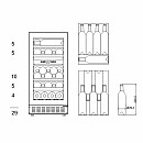 mQuvée - WineCave 40D Modern - Vinkyl 29 flaskor med 2 zoner