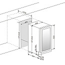 mQuvée - WCD40S-800 - Inbyggd WineCave 800, 34 flaskor, 40 cm, rostfri